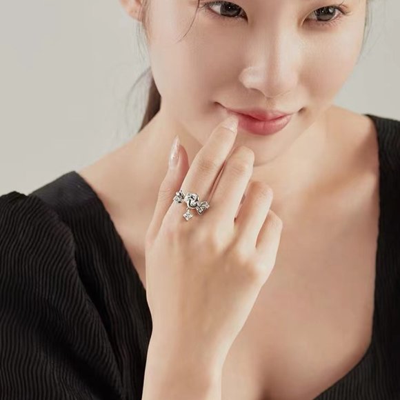 Zircon candy open ring girl - Picture 5 of 5